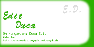 edit duca business card